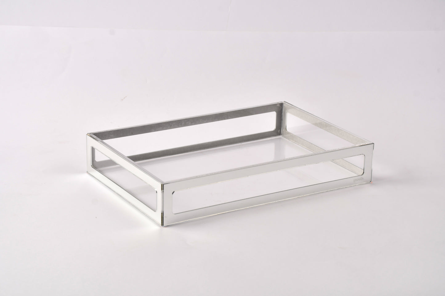 Silver framed serving tray