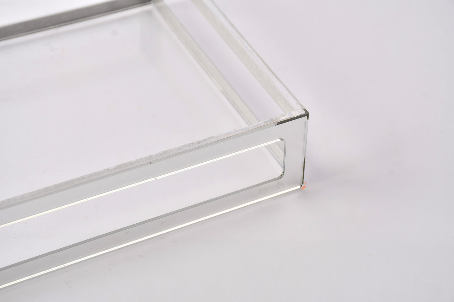 Silver framed serving tray