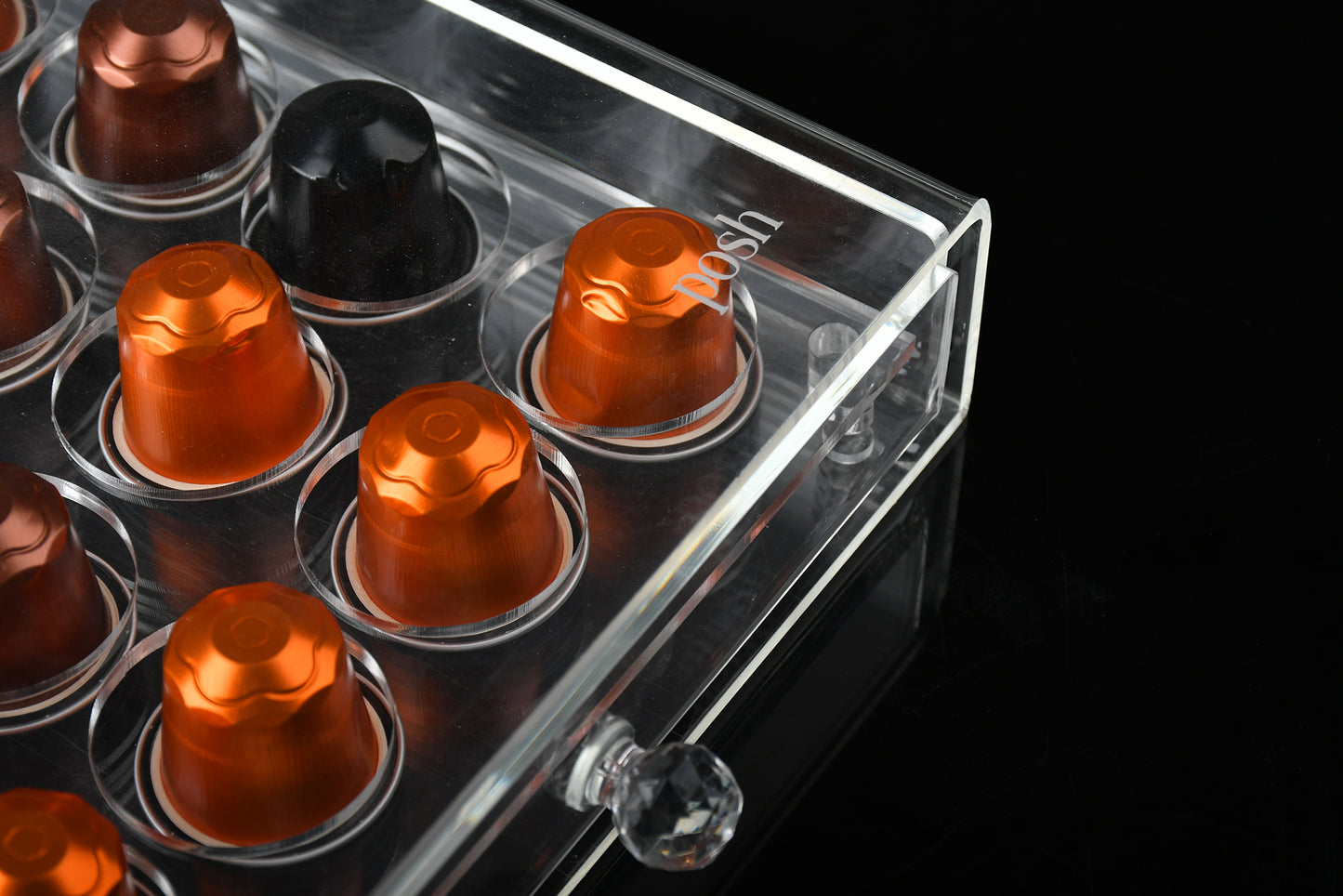 Transparent capsules Drawer