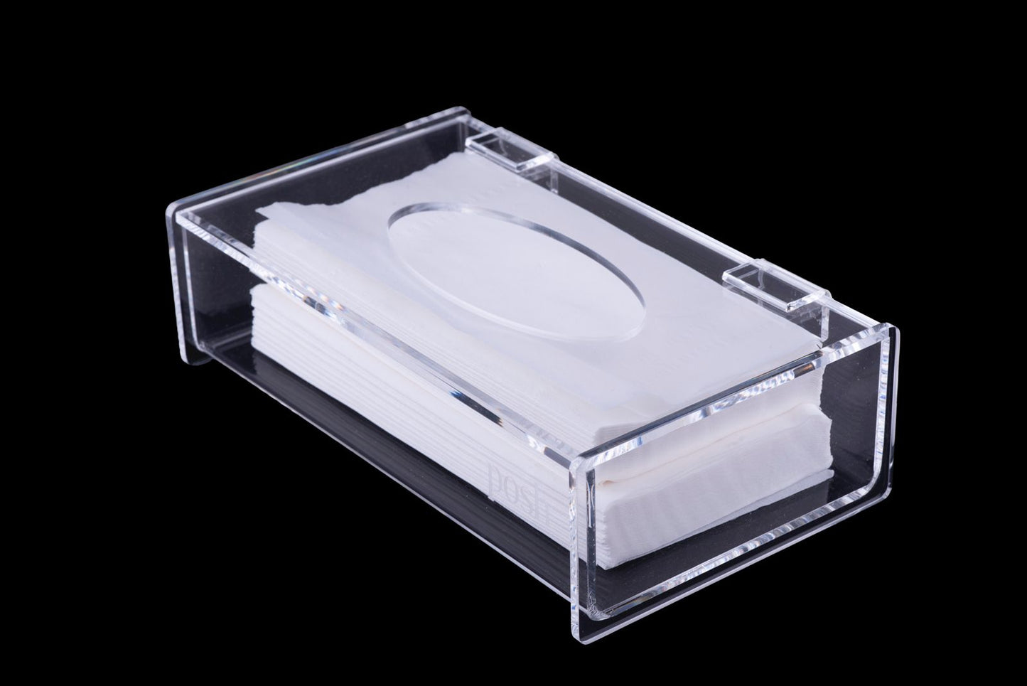 Transparent tissue box