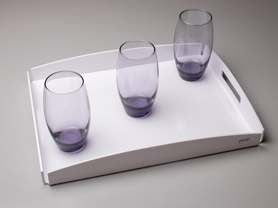 white tray