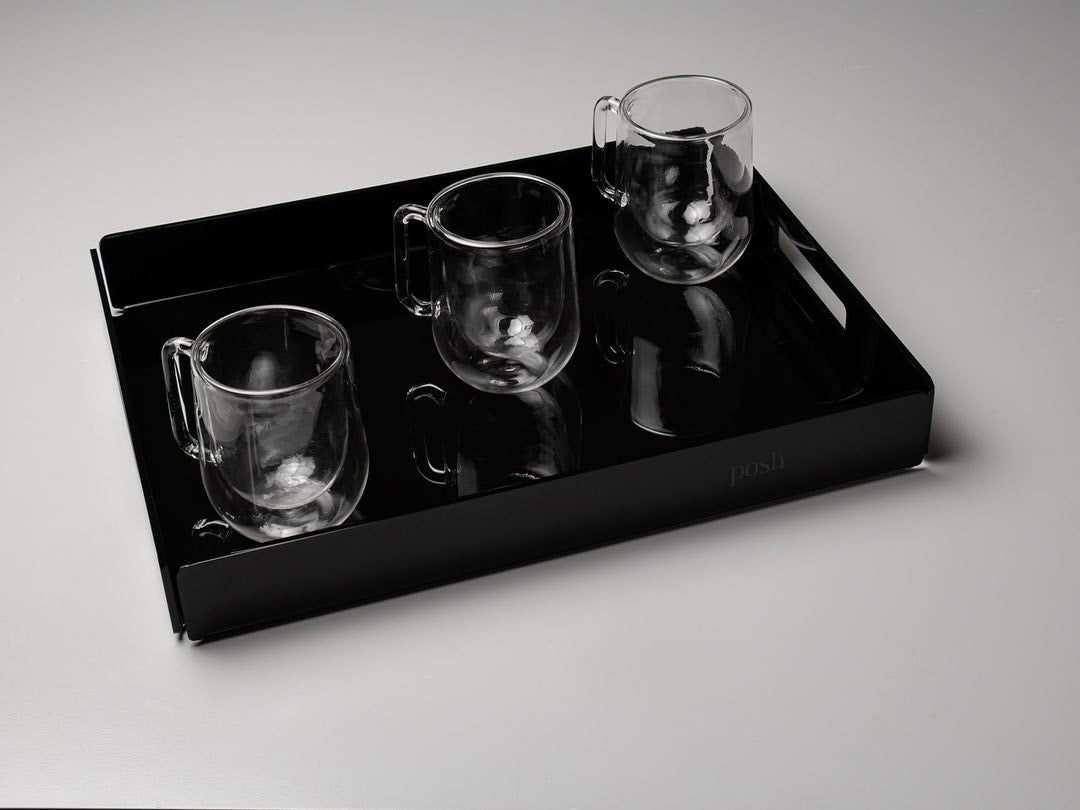 black tray