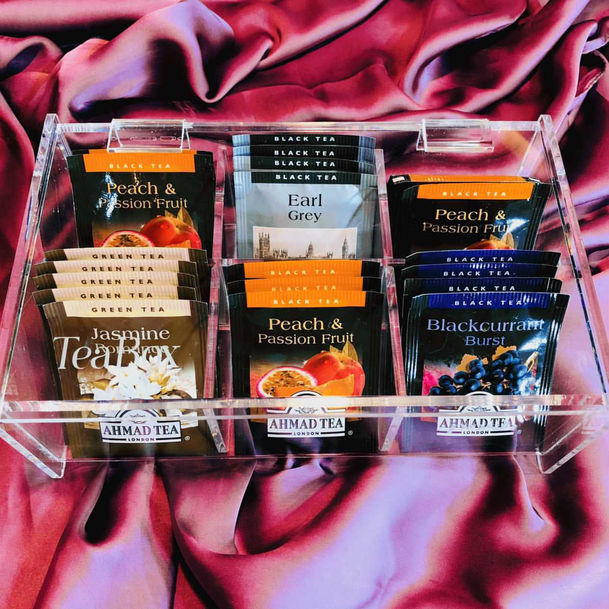 Transparent tea box