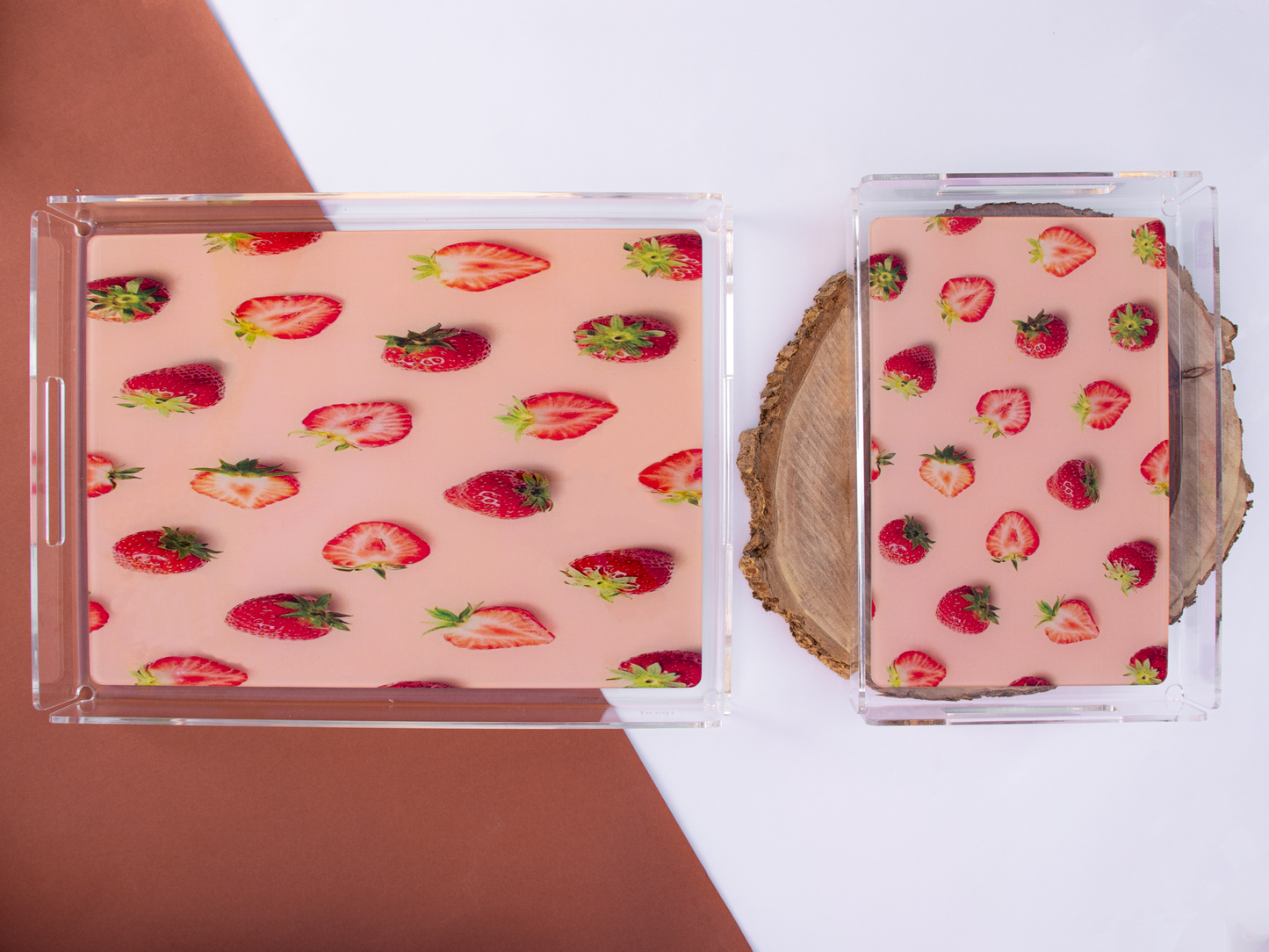 Strawberry Printed tray