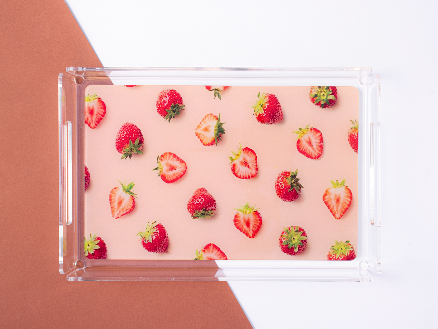 Strawberry Printed tray