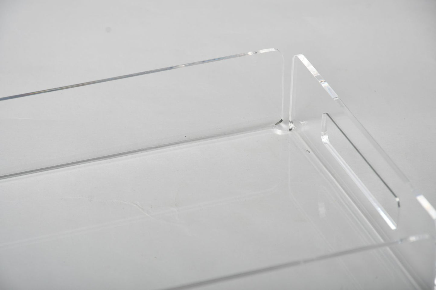 small transparent tray